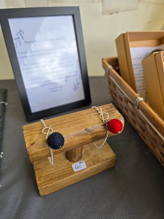 LxS Wool Bead Bracelet