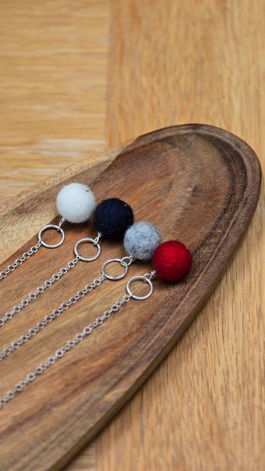 LxS Wool Bead Bracelet
